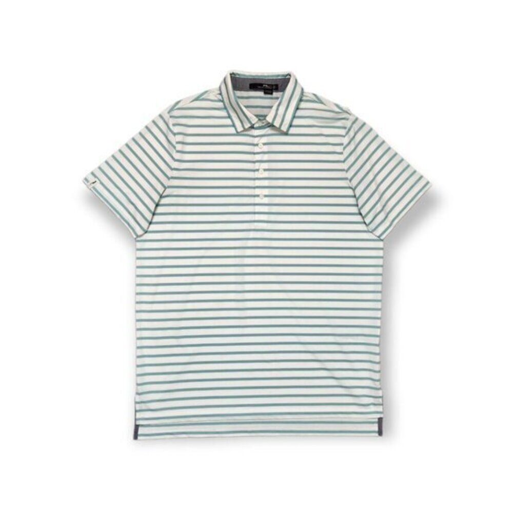 RLX Ralph Lauren Striped Golf Polo Short Sleeve Stretch Shirt Mens Large